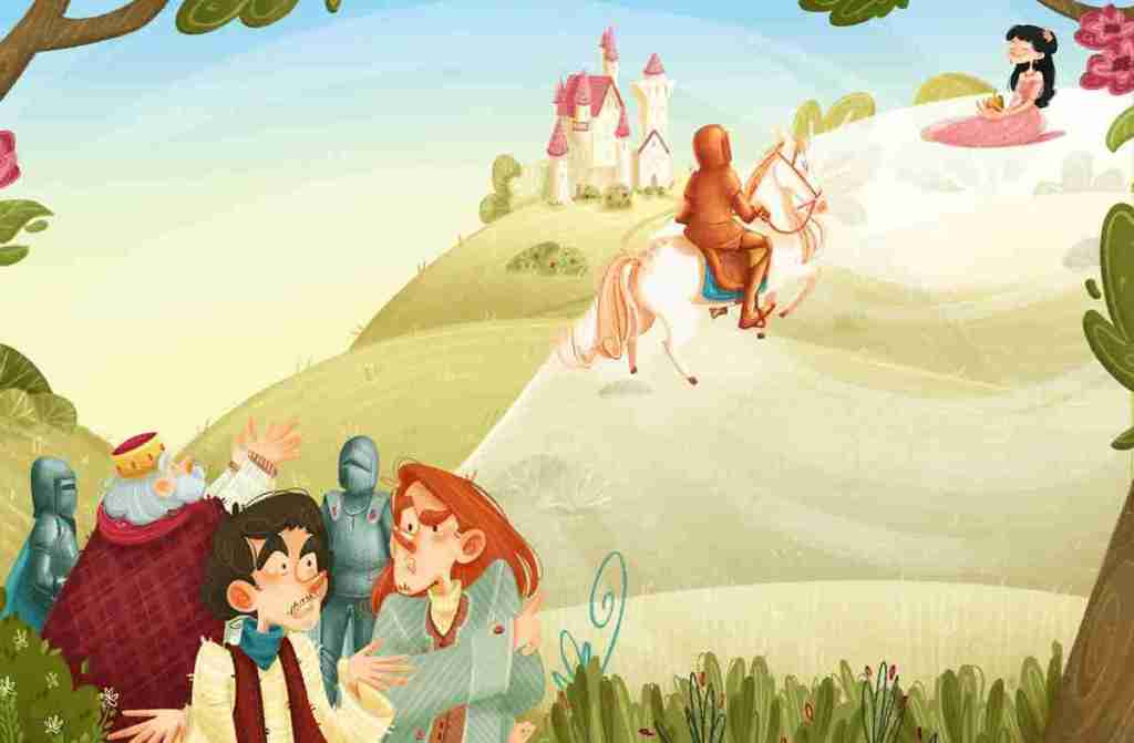 The trope of a Princess stuck on a glass hill or in a glass tower is prevalent in many different folklore traditions. One of the most popular variants is the Norwegian tale of “The Princess on the Glass Hill” shown here by Emanuela Di Donna for Storytime Magazine’s 51st issue published in November 2018. 